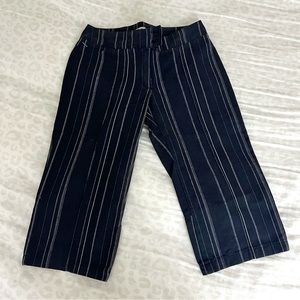 Chipie Low Waisted Black Pinstripe Capris